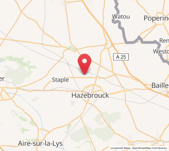 Map of Hondeghem, Hauts-de-France