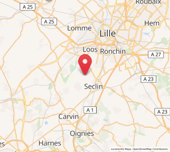 Map of Houplin-Ancoisne, Hauts-de-France