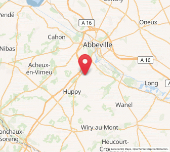 Map of Huchenneville, Hauts-de-France