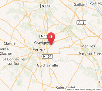 Map of Huest, Normandy
