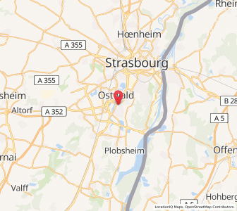 Map of Illkirch-Graffenstaden, Grand Est