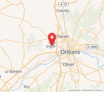 Map of Ingré, Centre