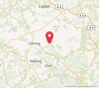 Map of Insming, Grand Est