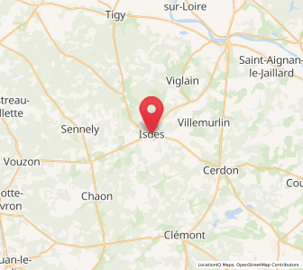 Map of Isdes, Centre