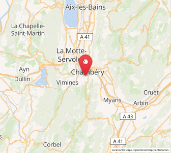 Map of Jacob-Bellecombette, Auvergne-Rhône-Alpes