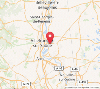 Map of Jassans-Riottier, Auvergne-Rhône-Alpes