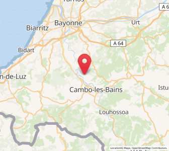 Map of Jatxou, Nouvelle-Aquitaine