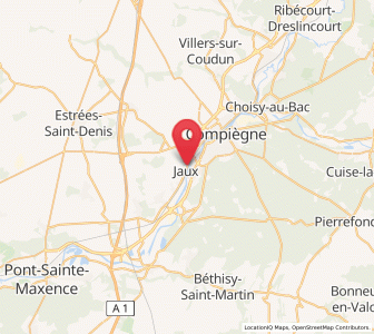 Map of Jaux, Hauts-de-France