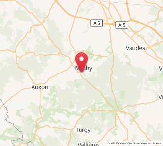 Map of Jeugny, Grand Est