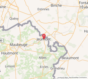 Map of Jeumont, Hauts-de-France