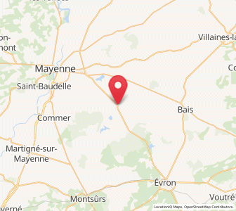 Map of Jublains, Pays de la Loire