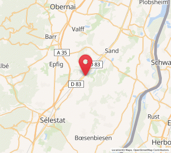 Map of Kogenheim, Grand Est