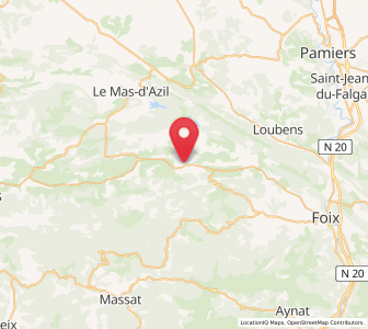 Map of La Bastide-de-Sérou, Occitanie