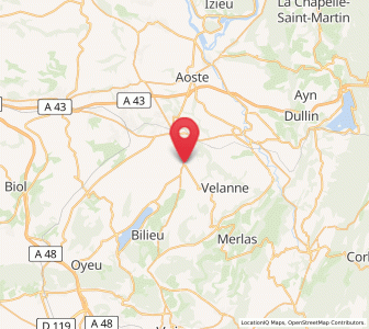 Map of La Bâtie-Divisin, Auvergne-Rhône-Alpes