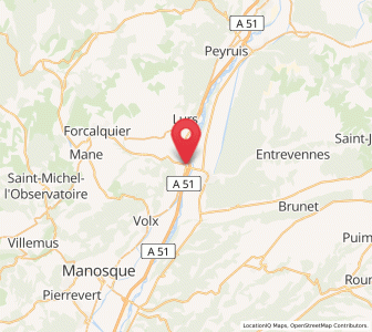 Map of La Brillanne, Provence-Alpes-Côte d'Azur