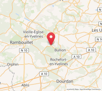 Map of La Celle-les-Bordes, Île-de-France