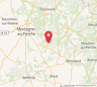 Map of La Chapelle-Montligeon, Normandy