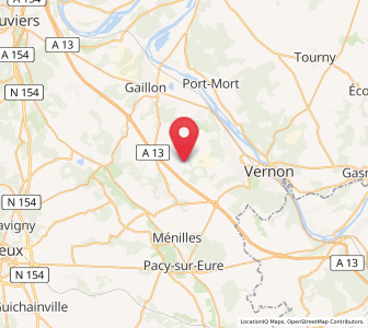 Map of La Chapelle-Réanville, Normandy
