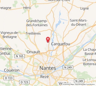 Map of La Chapelle-sur-Erdre, Pays de la Loire