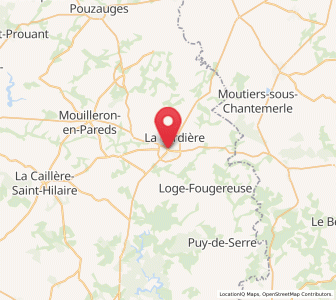 Map of La Châtaigneraie, Pays de la Loire