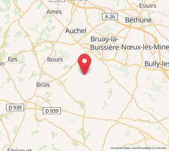 Map of La Comté, Hauts-de-France