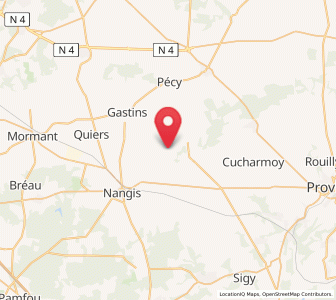 Map of La Croix-en-Brie, Île-de-France