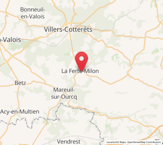 Map of La Ferté-Milon, Hauts-de-France