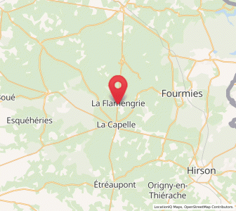 Map of La Flamengrie, Hauts-de-France