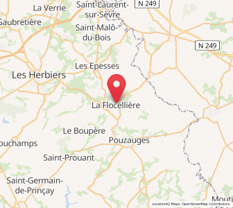 Map of La Flocellière, Pays de la Loire