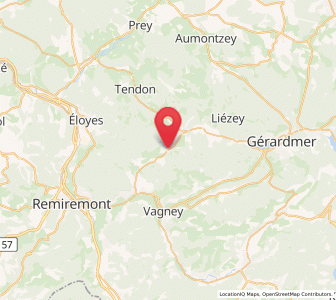 Map of La Forge, Grand Est