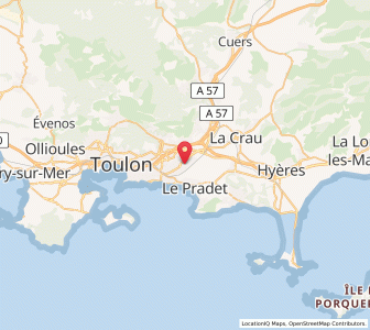 Map of La Garde, Provence-Alpes-Côte d'Azur