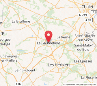 Map of La Gaubretière, Pays de la Loire