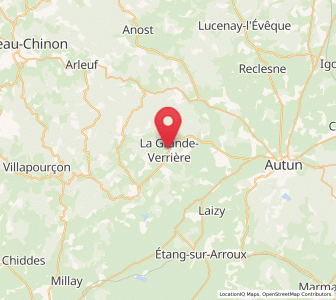 Map of La Grande-Verrière, Bourgogne-Franche-Comté