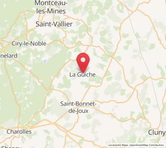 Map of La Guiche, Bourgogne-Franche-Comté