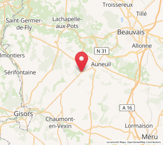 Map of La Houssoye, Hauts-de-France