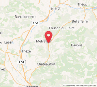 Map of La Motte-du-Caire, Provence-Alpes-Côte d'Azur