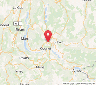 Map of La Mure, Auvergne-Rhône-Alpes