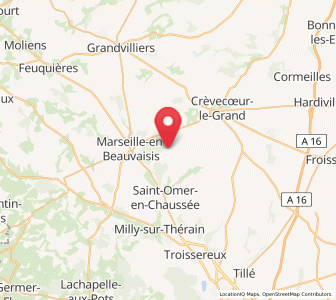 Map of La Neuville-sur-Oudeuil, Hauts-de-France