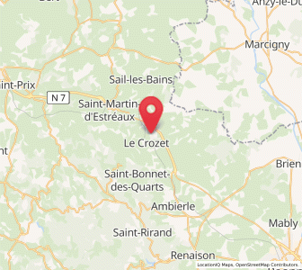Map of La Pacaudière, Auvergne-Rhône-Alpes