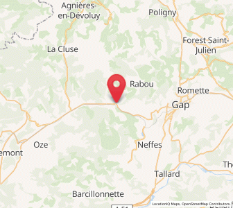 Map of La Roche-des-Arnauds, Provence-Alpes-Côte d'Azur