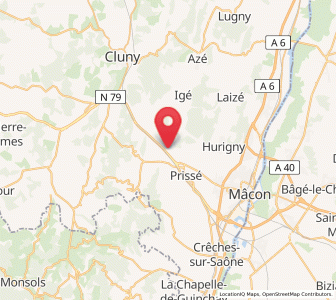 Map of La Roche-Vineuse, Bourgogne-Franche-Comté