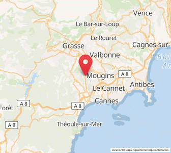 Map of La Roquette-sur-Siagne, Provence-Alpes-Côte d'Azur