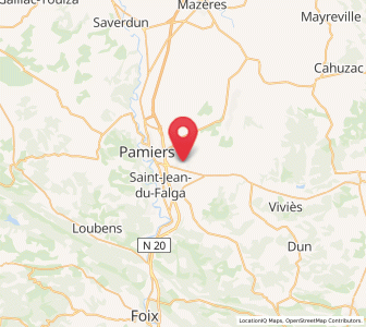 Map of La Tour-du-Crieu, Occitanie