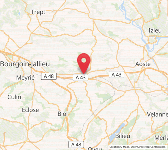 Map of La Tour-du-Pin, Auvergne-Rhône-Alpes