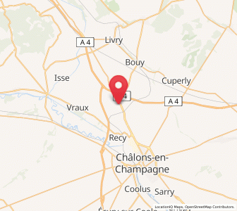 Map of La Veuve, Grand Est