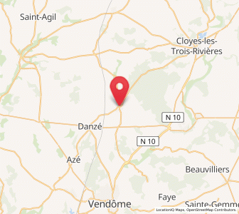 Map of La Ville-aux-Clercs, Centre