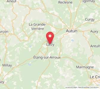 Map of Laizy, Bourgogne-Franche-Comté