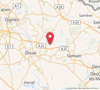 Map of Lallaing, Hauts-de-France