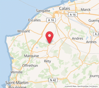 Map of Landrethun-le-Nord, Hauts-de-France