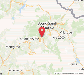 Map of Landry, Auvergne-Rhône-Alpes